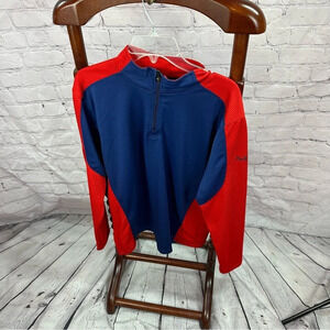 men's boombah 1/4 zip Shirt sz small baseball activewear
